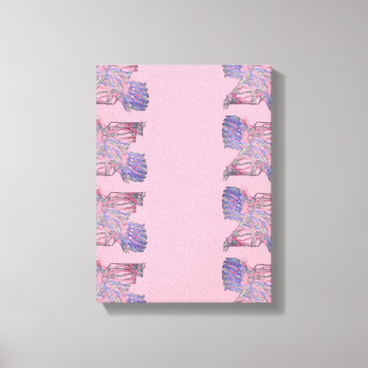 魂の絡み合い: 現代表現主義の版画 キャンバスプリント (正面)