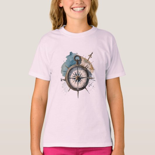 魂の羅針盤 真北を目指して Tシャツ (正面)