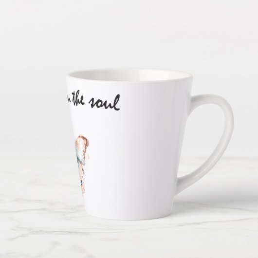 魂の蝶から喜びが湧く|過去記事 カフェラテマグ (右)