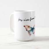 魂の蝶から喜びが湧く|過去記事 コーヒーマグカップ (正面左)