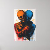 魂の表情主義コンテンポラリー芸術の二重性 キャンバスプリント (正面)