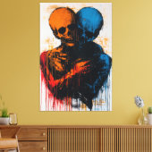 魂の表情主義コンテンポラリー芸術の二重性 キャンバスプリント (インサイチュ (リビング))