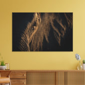 「魂の象の目が見える キャンバスプリント (インサイチュ (リビング))