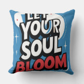 「魂の開花を感動的」 クッション (正面)