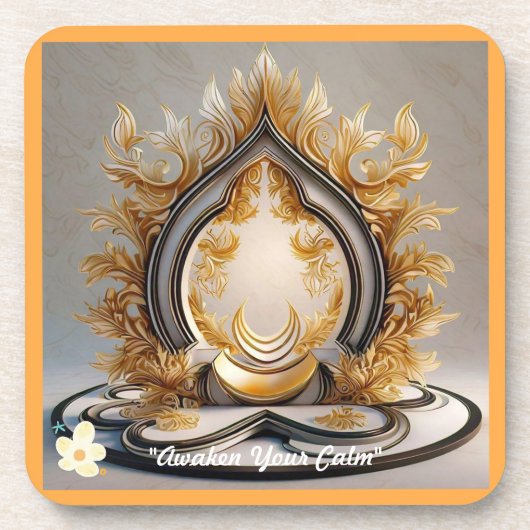 「魂の静かな水深」 コースター (正面)