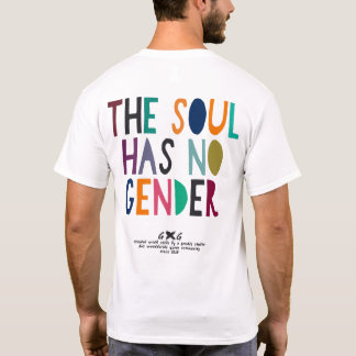魂は性別紙光を持っていない、バイナリではない Tシャツ