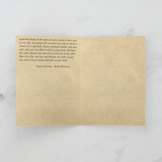 「魂を傷つけるものはことごとく退け」卒業 カード (内部)