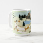 魂を吹き込む コーヒーマグカップ (正面左)