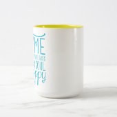 魂を幸せにする2トーンのマグカップ ツートーンマグカップ (中央)