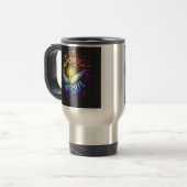 "魂を強化"旅行コーヒーマグ トラベルマグ (正面左)