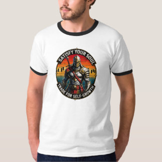 魂を満たすトレードで自己成長の騎士 Tシャツ