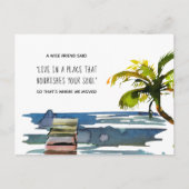 魂を育む場所に住む 新しい家 案内ポストカード (正面)