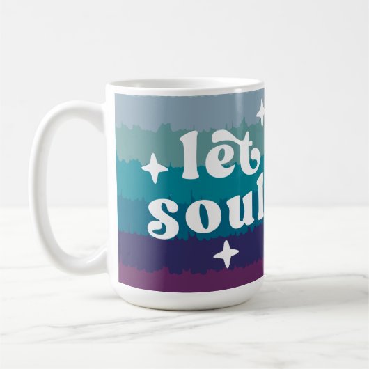 魂を輝かせて コーヒーマグカップ (左)