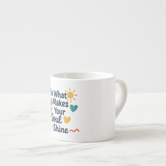 魂を輝かせることをする エスプレッソカップ (正面右)