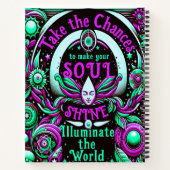 魂を輝かせるチャンスを得る ノートブック (裏面)