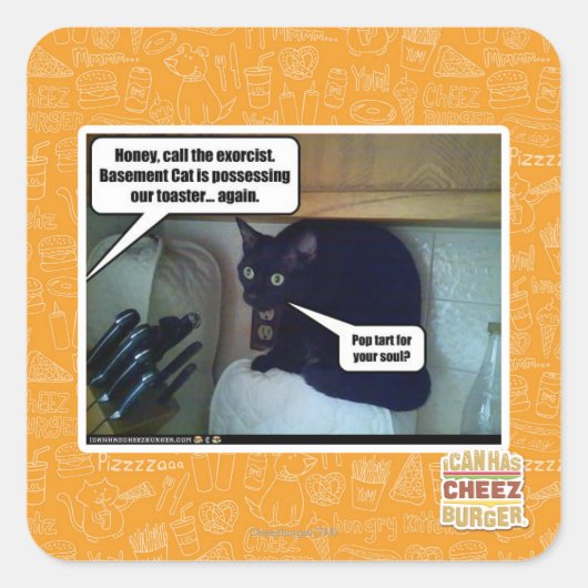 魂ポップ・アートのの為に？ スクエアシール (正面)