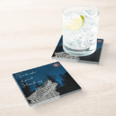 魂感動的の知恵を信頼せよ ガラスコースター (アングル)