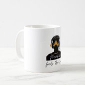 魂食べ物を与えを鳴らす コーヒーマグカップ (正面左)