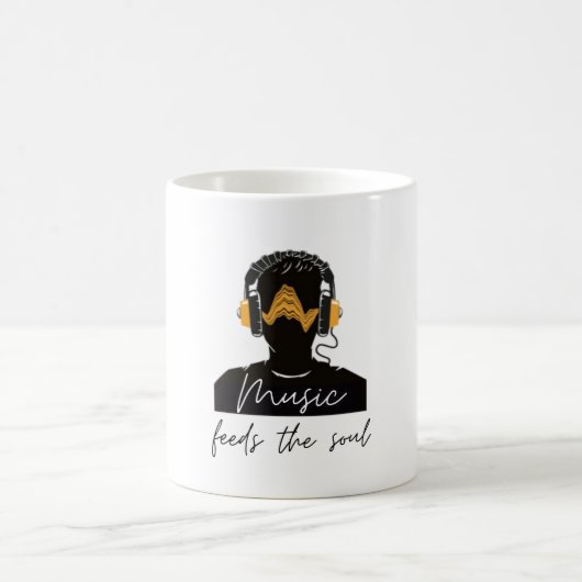 魂食べ物を与えを鳴らす コーヒーマグカップ (中央)