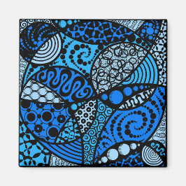 「魂」の四角い磁石 マグネット