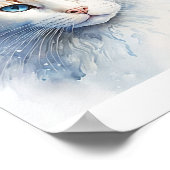 魅カスタム力する猫アート猫好き ポスター (角)