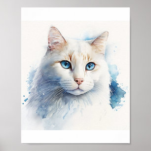 魅カスタム力する猫アート猫好き ポスター