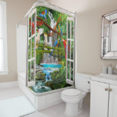 魅了されたジャングル シャワーカーテン (インサイチュ)