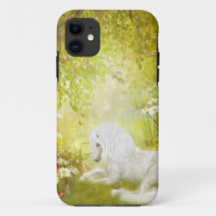 魅了されたユニコーンの森林魔法の王国のファンタジー iPhone 11 ケース