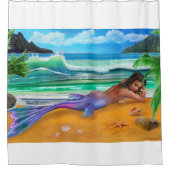 魅了された人魚 シャワーカーテン (正面)