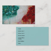 魅了された抽象美術の景色の細い木 名刺 (正面/裏面)