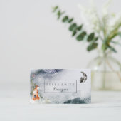 魅了された森林名刺のキツネの月 名刺 (スタンド正面)