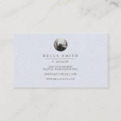 魅了された森林名刺のキツネの月 名刺 (裏面)