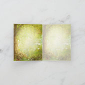 魅了された森林場面は感謝していしています サンキューカード (内部)