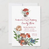 魅了された森林妖精の誕生日の招待状 招待状 (正面)