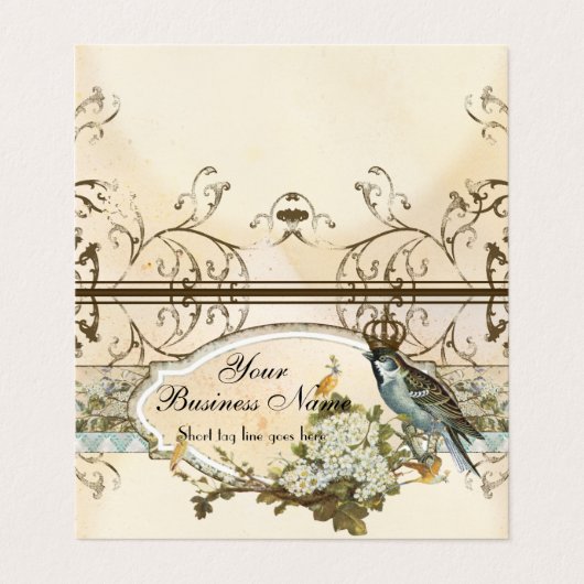 魅了された森林鳥の広告業 名刺 (外部フラット)