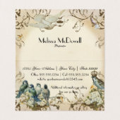 魅了された森林鳥の広告業 名刺 (内部フラット)