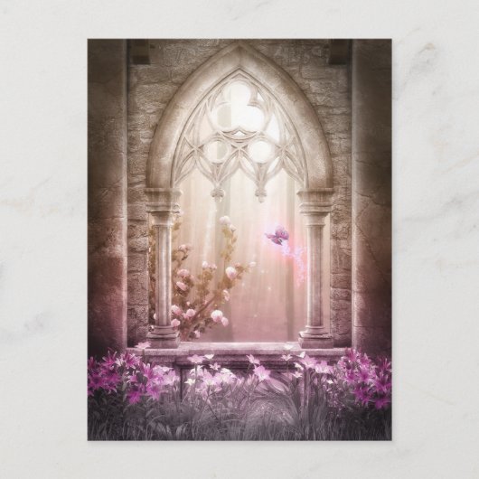 魅了された森林8郵便はがき ポストカード (正面)