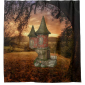 魅了された森林 シャワーカーテン (正面)