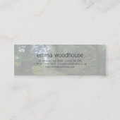 魅了された森林 スキニー名刺 (裏面)