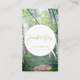 魅了された樺の木森の名刺 名刺