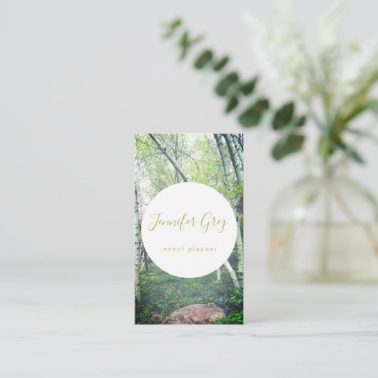 魅了された樺の木森の名刺 名刺 (スタンド正面)