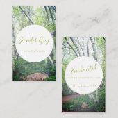 魅了された樺の木森の名刺 名刺 (正面/裏面)