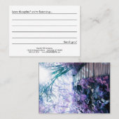 魅了された道のコメントカード 名刺 (正面/裏面)