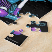 "魅了された"ゴシック様式オートクチュールの魔法の妖精のパズル ジグソーパズル (側面)