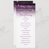 魅了される夜の結婚式プログラムを均等にします プログラム (正面/裏面)