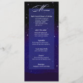 魅了される夜の結婚式メニューを均等にします メニュー (正面)