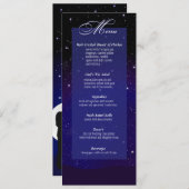 魅了される夜の結婚式メニューを均等にします メニュー (正面/裏面)