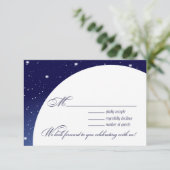 魅了されるRSVPの応答を結婚する夜を均等にします 出欠カード (スタンド正面)