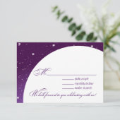 魅了されるRSVPの応答を結婚する夜を均等にします 出欠カード (スタンド正面)