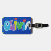 魅了のオリビアの荷物のラベル ラゲッジタグ (正面横)